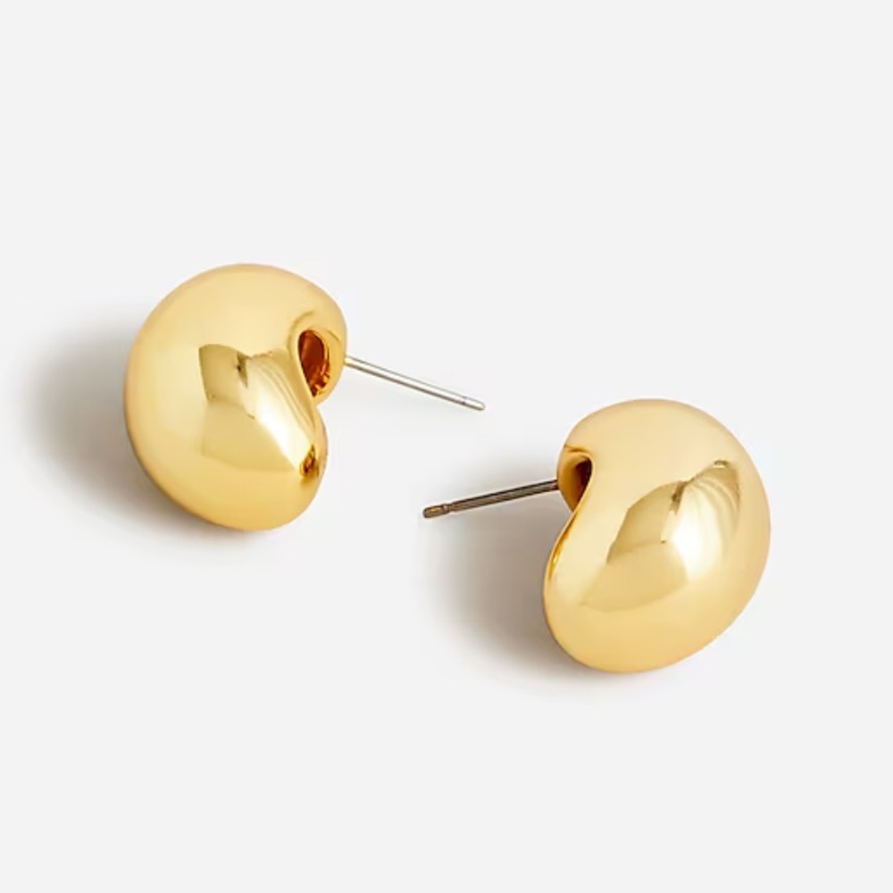 J crew Sculptural orb earrings gold